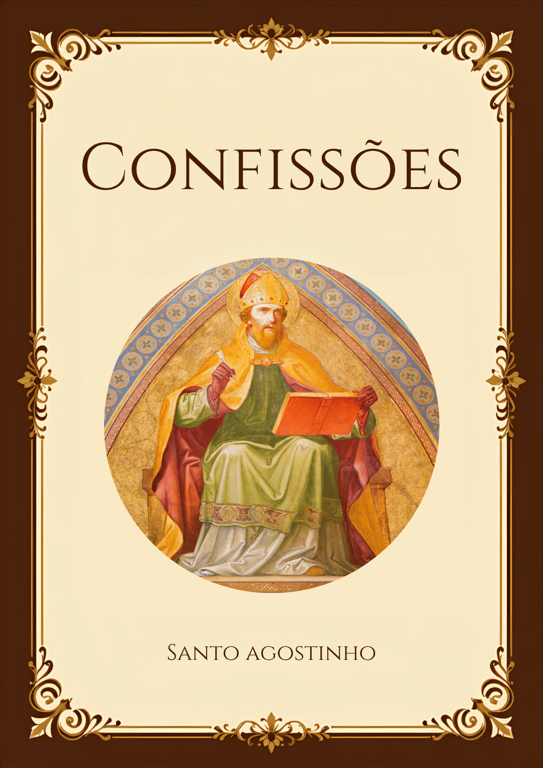 Capa ilustrativa do livro Confissões, de Santo Agostinho